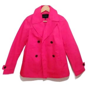 NEW Banana Republic Hot Pink Short Trench Coat!!